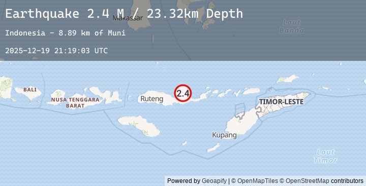 Map of Flores Region, Indonesia