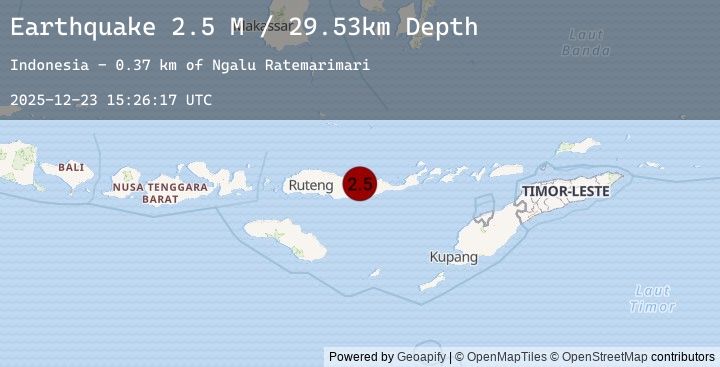 Map of Flores Region, Indonesia
