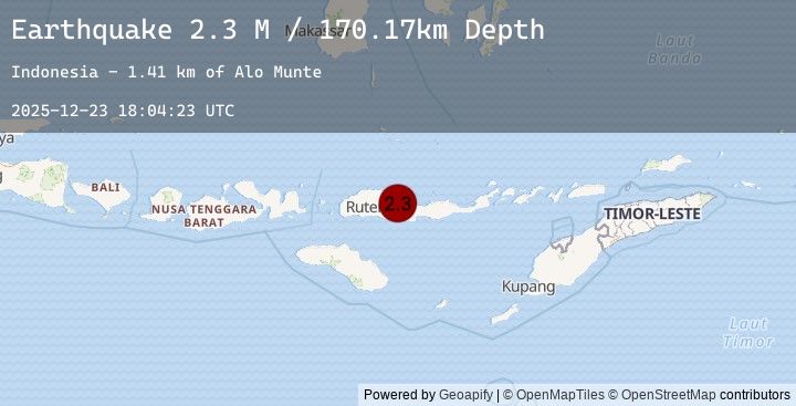 Map of Flores Region, Indonesia