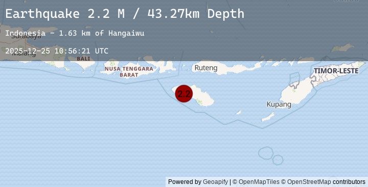 Map of Sumba Region, Indonesia