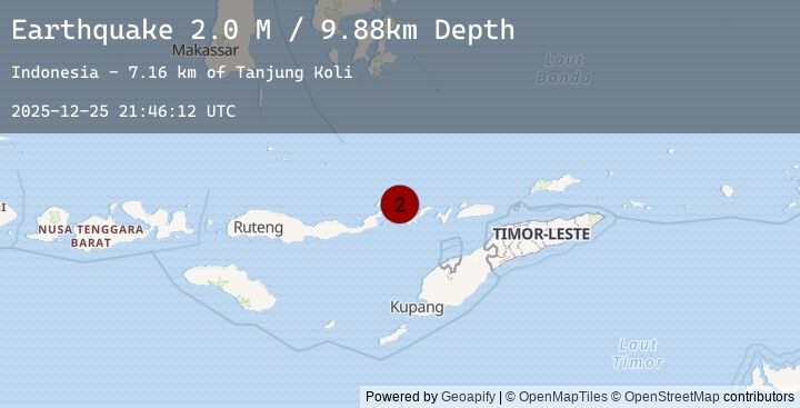 Map of Flores Region, Indonesia