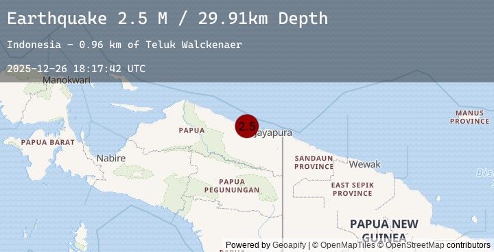Map of Near North Coast of West Papua