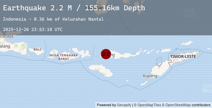 Map of Flores Region, Indonesia