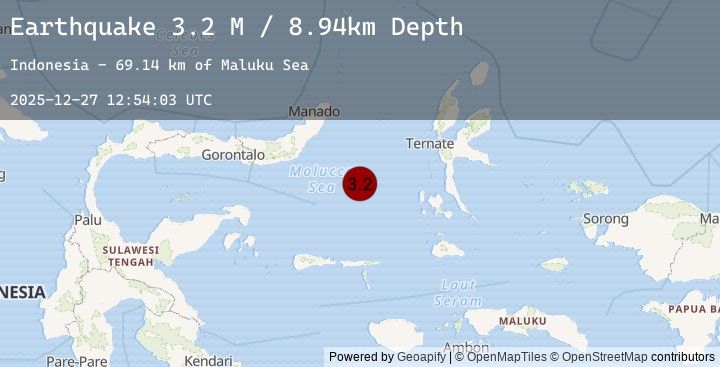 Map of Southern Molucca Sea