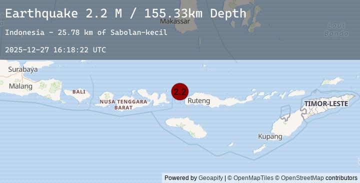Map of Flores Region, Indonesia