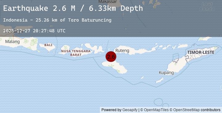 Map of Sumba Region, Indonesia