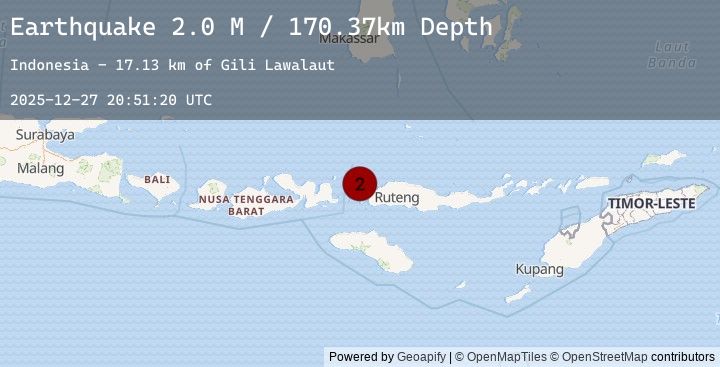 Map of Flores Region, Indonesia