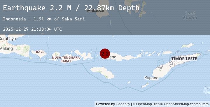 Map of Flores Region, Indonesia