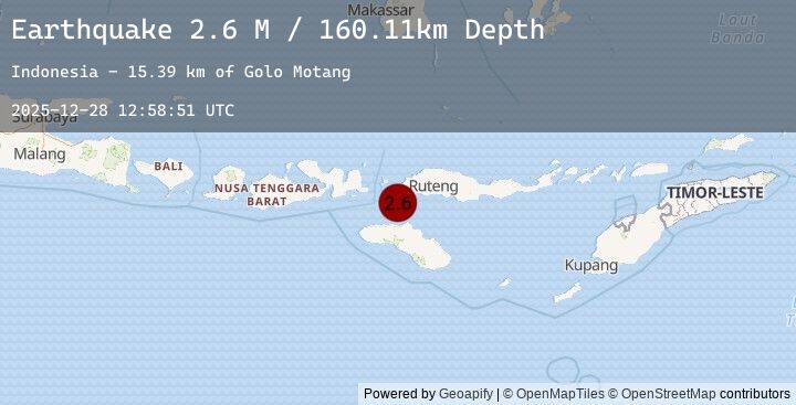 Map of Flores Region, Indonesia