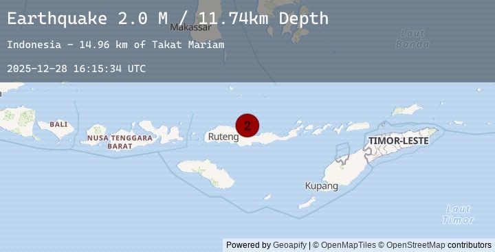Map of Flores Region, Indonesia
