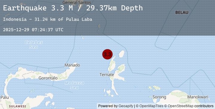 Map of Northern Molucca Sea