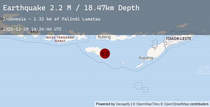 Map of Sumba Region, Indonesia