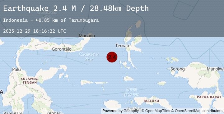 Map of Southern Molucca Sea