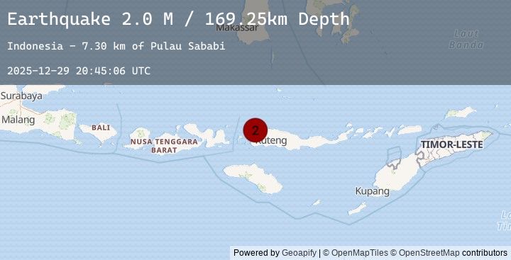 Map of Flores Region, Indonesia