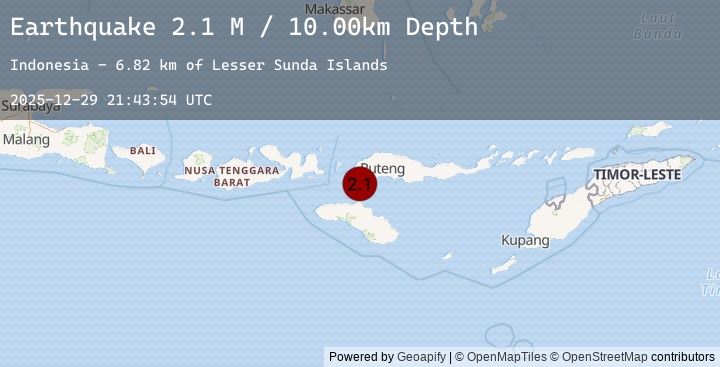 Map of Flores Region, Indonesia