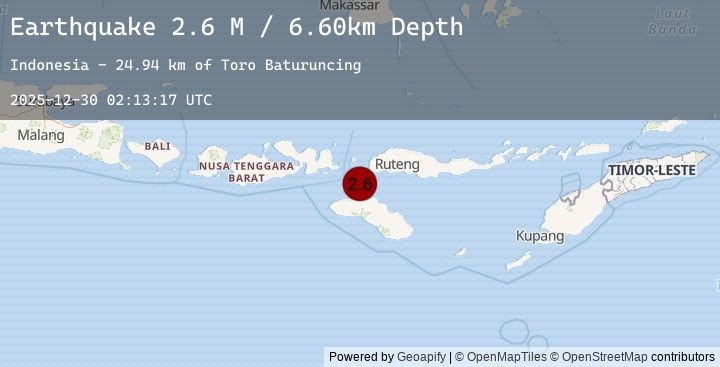 Map of Sumba Region, Indonesia