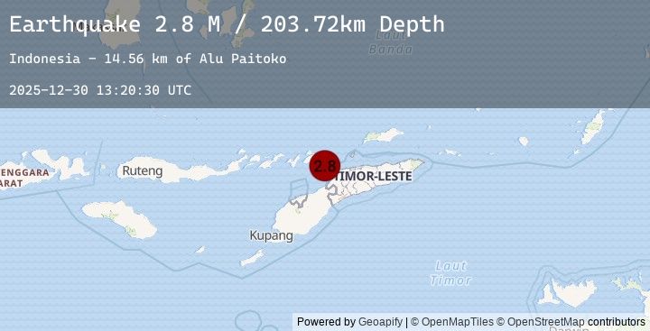 Map of Flores Region, Indonesia