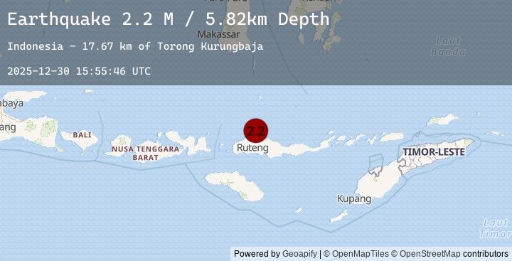 Map of Flores Region, Indonesia