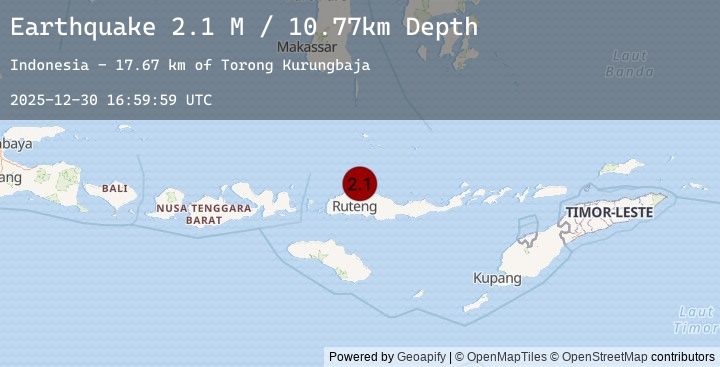 Map of Flores Region, Indonesia