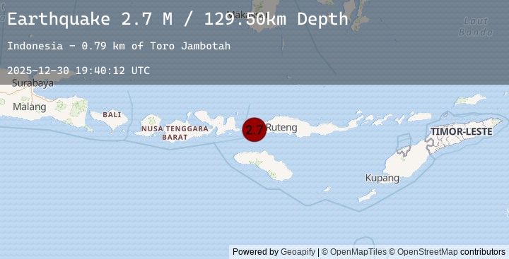 Map of Flores Region, Indonesia