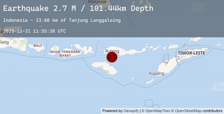 Map of Sumba Region, Indonesia
