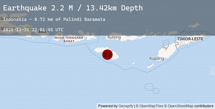 Map of Sumba Region, Indonesia