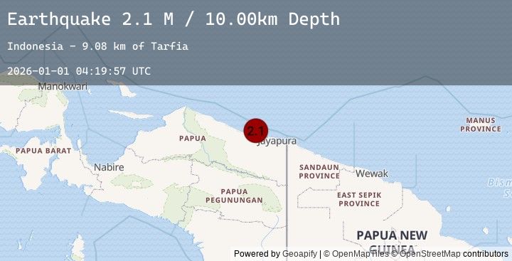 Map of Near North Coast of West Papua