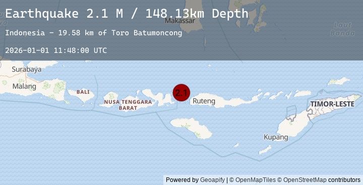 Map of Flores Region, Indonesia