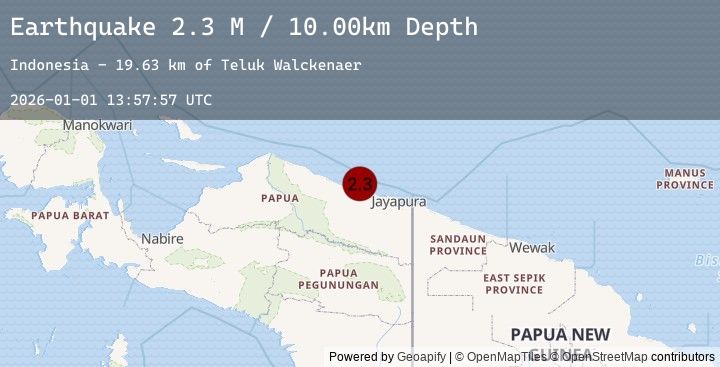 Map of Near North Coast of West Papua