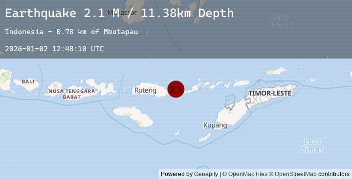 Map of Flores Region, Indonesia