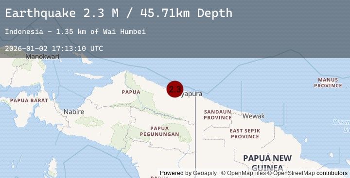 Map of Near North Coast of West Papua