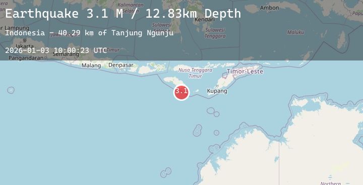 Map of Sumba Region, Indonesia