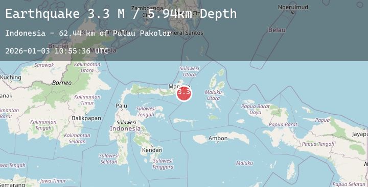 Map of Northern Molucca Sea