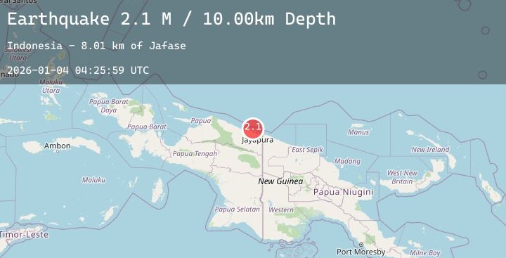 Map of Near North Coast of West Papua