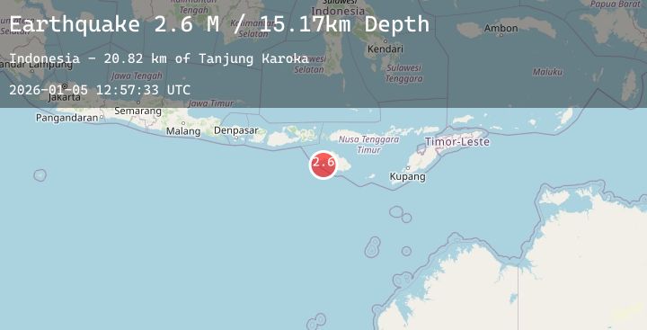 Map of Sumba Region, Indonesia