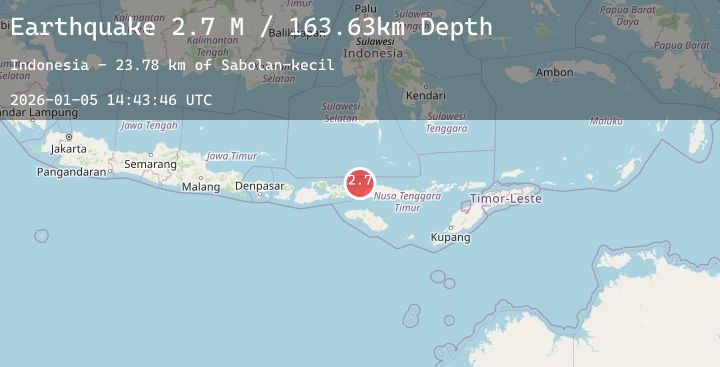 Map of Flores Region, Indonesia