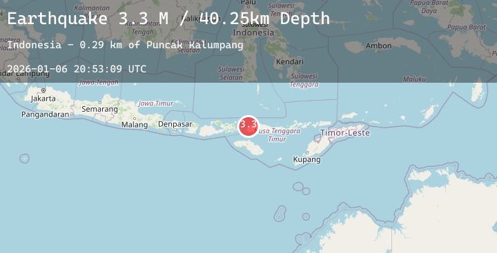 Map of Flores Region, Indonesia