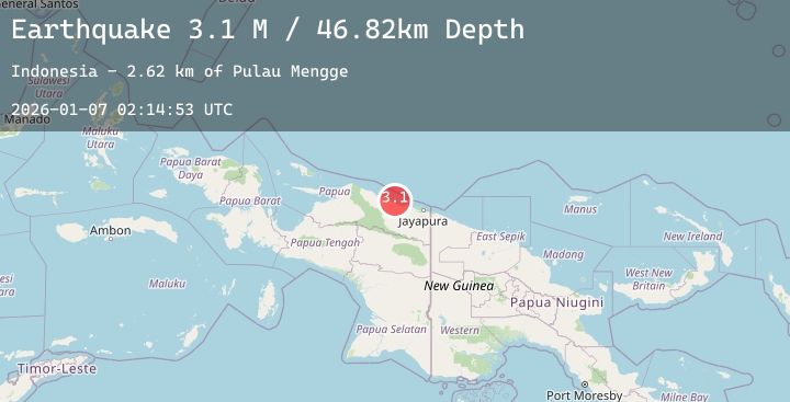 Map of Near North Coast of West Papua
