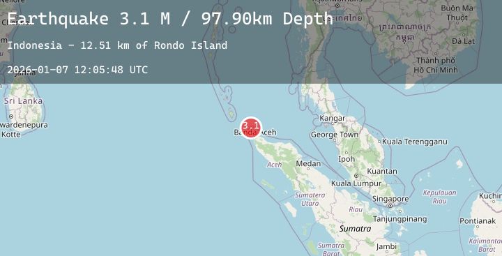 Map of Nicobar Islands, India Region