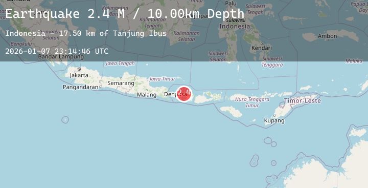 Map of Bali Region, Indonesia