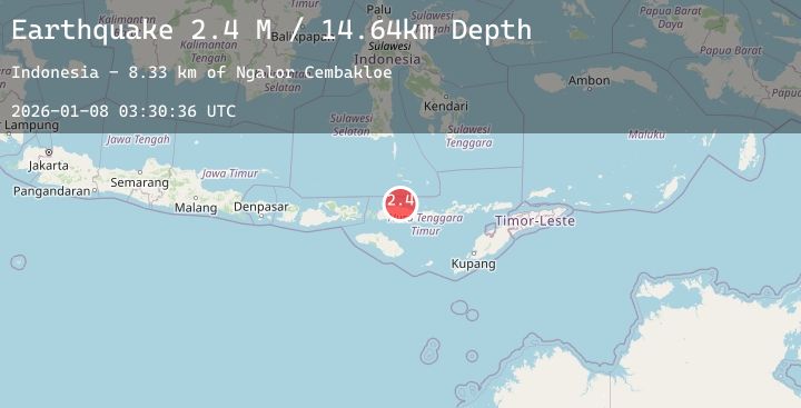 Map of Flores Region, Indonesia