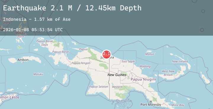 Map of Near North Coast of West Papua