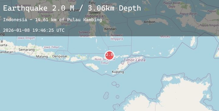 Map of Flores Region, Indonesia