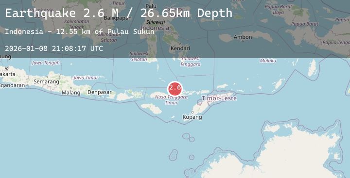 Map of Flores Region, Indonesia