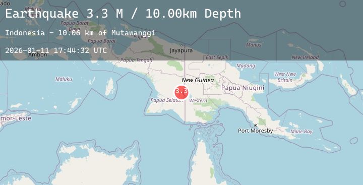 Map of West Papua, Indonesia