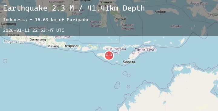Map of Sumba Region, Indonesia