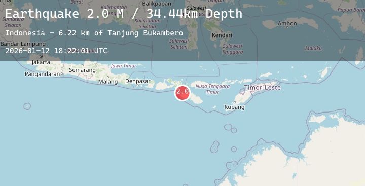 Map of Sumba Region, Indonesia