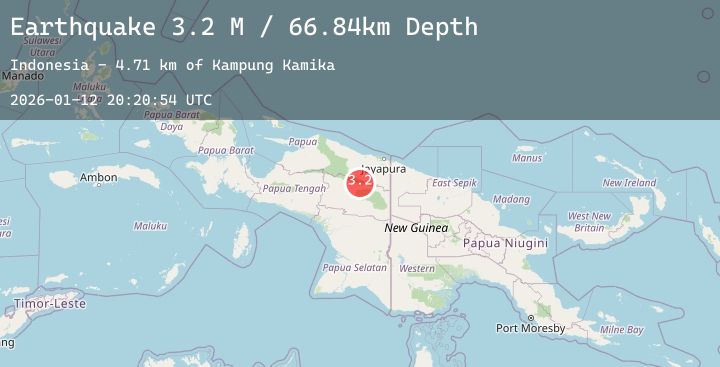 Map of West Papua, Indonesia
