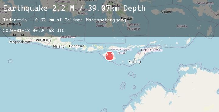 Map of Sumba Region, Indonesia