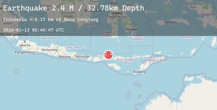 Map of Flores Region, Indonesia